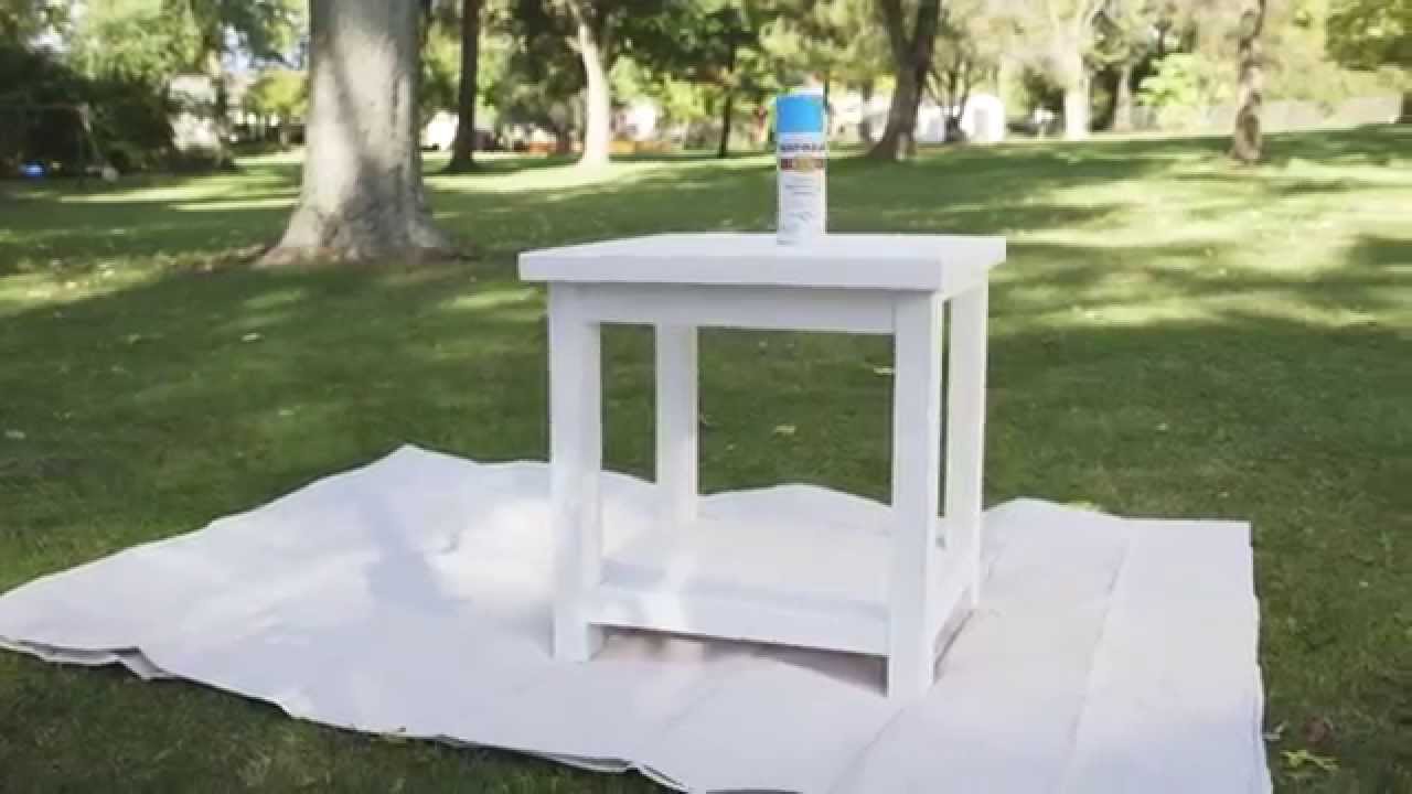 table spray painting